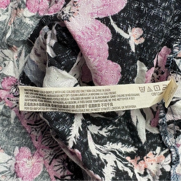 NWT Free People Intimately Stevie Printed Maxi Slip Dress Size S Graphite Combo - Picture 12 of 13